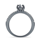 Marquise Split Shank X Ring Cubic Zirconia 925 Sterling Silver