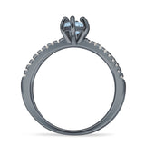 Marquise Split Shank X Ring