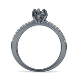 Marquise Split Shank X Ring