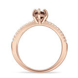 Marquise Split Shank X Ring