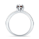 Marquise Split Shank X Ring