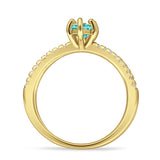 Marquise Split Shank X Ring Cubic Zirconia 925 Sterling Silver