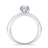Marquise Split Shank X Ring Cubic Zirconia 925 Sterling Silver