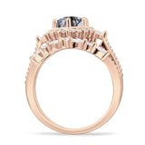 Two Piece Halo Bridal Ring