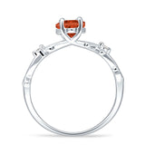 Marquise Split Shank Infinity Twisted Ring Cubic Zirconia 925 Sterling Silver