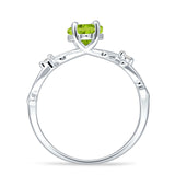 Marquise Split Shank Infinity Twisted Ring Cubic Zirconia 925 Sterling Silver