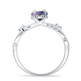 Marquise Split Shank Infinity Twisted Ring Cubic Zirconia 925 Sterling Silver