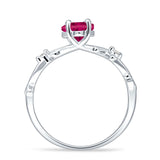 Marquise Split Shank Infinity Twisted Ring Cubic Zirconia 925 Sterling Silver