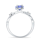 Marquise Split Shank Infinity Twisted Ring Cubic Zirconia 925 Sterling Silver