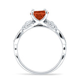 Vintage Style Sunflower Marquise Round Cubic Zirconia Ring 925 Sterling Silver