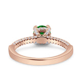 Solitaire Accent Wedding Ring Simulated Cubic Zirconia 925 Sterling Silver