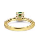 Solitaire Accent Wedding Ring Simulated Cubic Zirconia 925 Sterling Silver