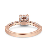 Solitaire Accent Wedding Ring Simulated Cubic Zirconia 925 Sterling Silver