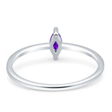 Solitaire Marquise Engagement Ring Cubic Zirconia 925 Sterling Silver