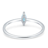 Solitaire Marquise Engagement Ring Cubic Zirconia 925 Sterling Silver