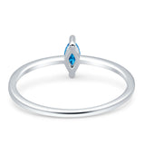 Solitaire Marquise Engagement Ring Cubic Zirconia 925 Sterling Silver