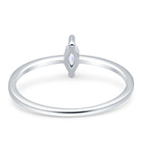 Solitaire Marquise Engagement Ring Cubic Zirconia 925 Sterling Silver