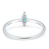 Solitaire Marquise Engagement Ring Cubic Zirconia 925 Sterling Silver