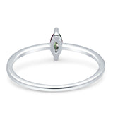 Solitaire Marquise Engagement Ring Cubic Zirconia 925 Sterling Silver