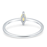 Solitaire Marquise Engagement Ring Cubic Zirconia 925 Sterling Silver