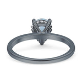 Teardrop Pear Hidden Halo Natural Moonstone Engagement Ring