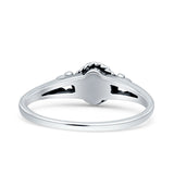 Princess Vintage Style Thumb Ring Fashion Oxidized Solid 925 Sterling Silver