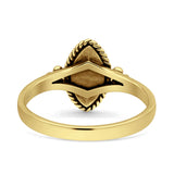 Vintage Style Marquise New Design Thumb Ring Statement Fashion Oxidized Solid 925 Sterling Silver