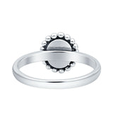 Petite Dainty New Style Oval Thumb Ring Statement Fashion Oxidized Solid 925 Sterling Silver