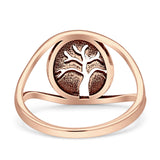 Tree Of Life Minimalist Filigree Thumb Ring 925 Sterling Silver