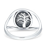 Tree Of Life Minimalist Filigree Thumb Ring 925 Sterling Silver