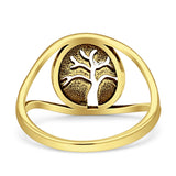 Tree Of Life Minimalist Filigree Thumb Ring 925 Sterling Silver