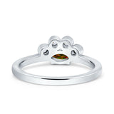 Marquise Art Deco Bridal Wedding Engagement Ring Simulated Cubic Zirconia 925 Sterling Silver