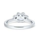 Marquise Art Deco Bridal Wedding Engagement Ring Simulated Cubic Zirconia 925 Sterling Silver