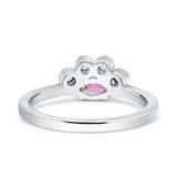 Marquise Art Deco Bridal Wedding Engagement Ring Simulated Cubic Zirconia 925 Sterling Silver