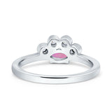 Marquise Art Deco Bridal Wedding Engagement Ring Simulated Cubic Zirconia 925 Sterling Silver