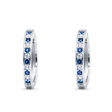 Minimalist Huggie Hoop Earrings CZ 925 Sterling Silver