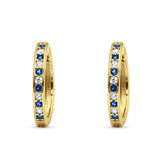 Minimalist Huggie Hoop Earrings CZ 925 Sterling Silver