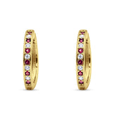 Minimalist Huggie Hoop Earrings CZ 925 Sterling Silver
