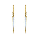 Drop Dangle Leverback Earrings Cubic Zirconia 925 Sterling Silver