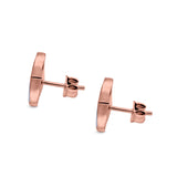 Lab Opal Triangle Celtic Stud Earrings Solid 925 Sterling Silver (12mm)