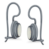 Dangling Leverback Earrings Created Opal 925 Sterling Silver (11mm)
