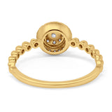14K Gold 0.25ct Round 7.8mm G SI Promise Diamond Engagement Wedding Ring