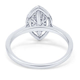 14K Gold 0.38ct Round 12.5mm G SI Promise Diamond Engagement Wedding Ring