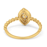 14K Gold 0.21ct Round 11mm G SI Promise Diamond Engagement Wedding Ring