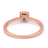 14K Gold 0.15ct Round 5mm G SI Diamond Solitaire Promise Engagement Wedding Ring