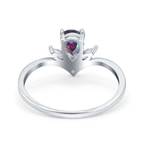 Art Deco Marquise Engagement Ring, Simulated CZ, 925 Silver