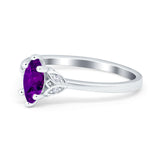 Marquise Art Deco Engagement Ring Simulated Cubic Zirconia 925 Sterling Silver