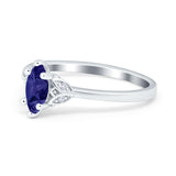 Marquise Art Deco Engagement Ring Simulated Cubic Zirconia 925 Sterling Silver