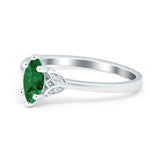 Marquise Art Deco Engagement Ring Simulated Cubic Zirconia 925 Sterling Silver