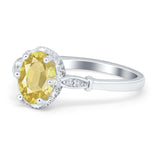 Vintage Style Wedding Ring Round Simulated Cubic Zirconia 925 Sterling Silver